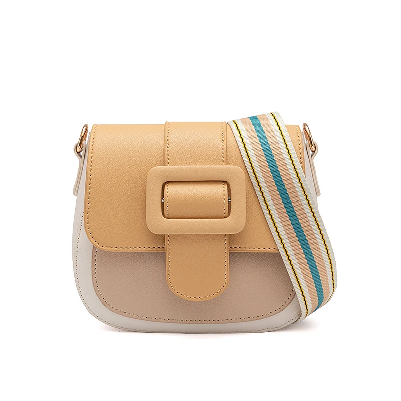 Bolso de hombro cruzado para monedero de cuero PU teléfono móvil, bolsillo con solapa de paneles Cierre magnético, correas coloridas, 2021|Bolsos de hombro| - AliExpress