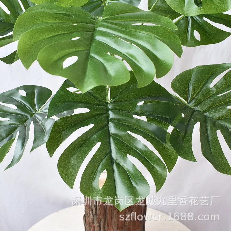 Branches Simulation Turtle Leaf Green Plant Artificial Plants Simulative Tropical Palm Plants Fake Party Plant Home Decoration