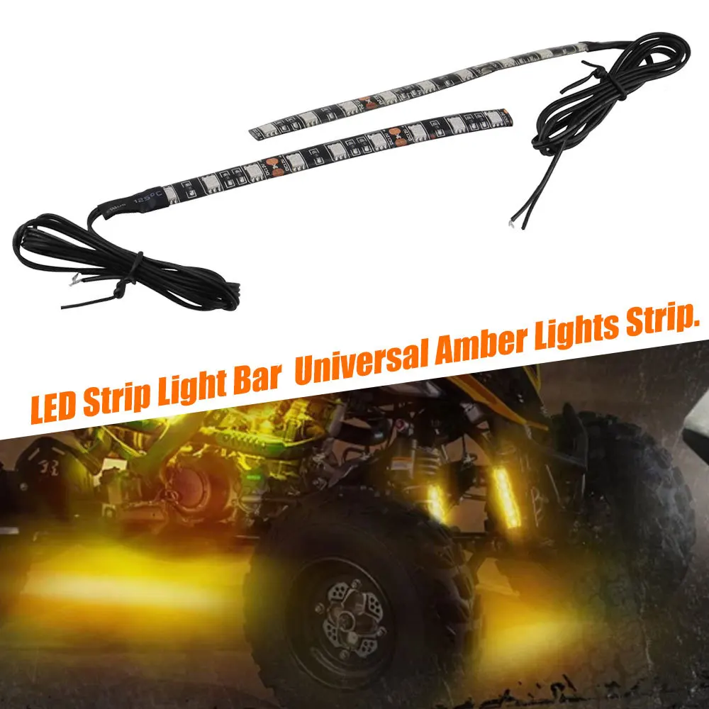Partsam светодиодный светильник полоска 2X 6 LED Черный третий тормозной для мотоцикла