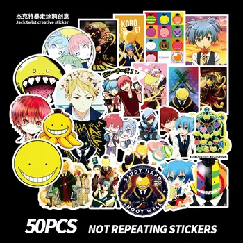 

50pcs Assassination Classroom Graffiti Stickers Series For DIY Luggage Suitcase Laptop Motorcyle Car Pegatinas