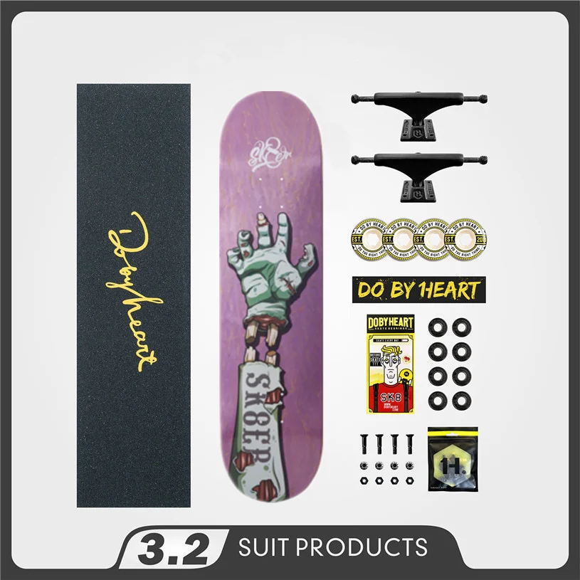 Скейтборд SK8ER полный скейтборд 8 0/8 25 &quot колеса 52 мм и грузовики 5 25&quot Pro аксессуары