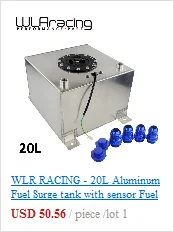 WLR RACING-40L алюминиевый топливный бак с крышкой топливного элемента 40L с сенсором пены внутри WLR-TK40