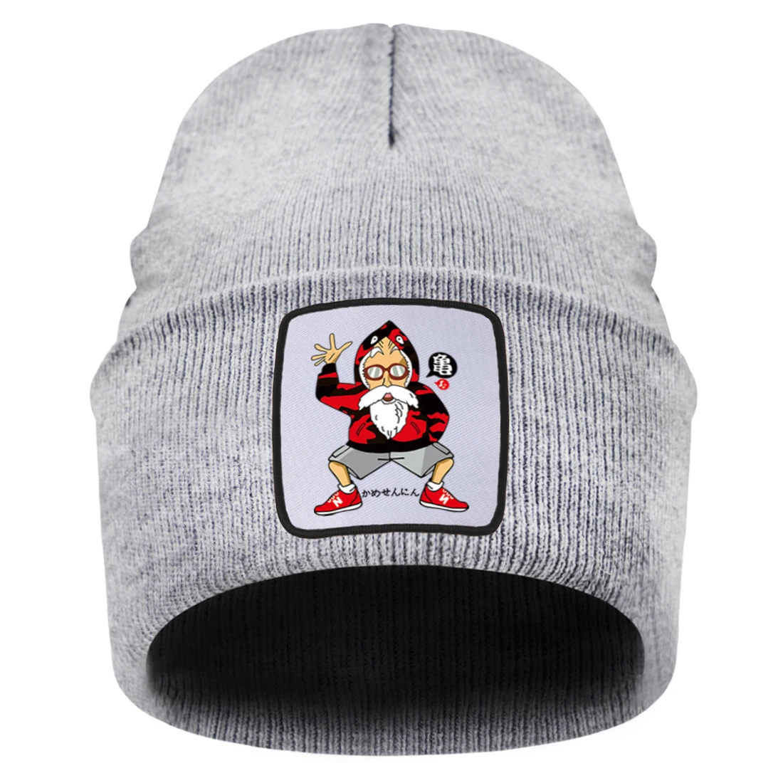 

Master Roshi Dragon Ball Print Skullies Beanies for Woman Soft Warm Knitted Caps Man Fashion Hip Hop Hedging Hat Sports Beanies