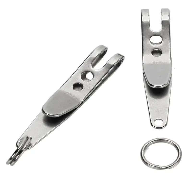 

2 Pcs Multi-purpose EDC Suspension Clip Quickdraw Hanger Holder Keyring Keychain Outdoor Sports Tool