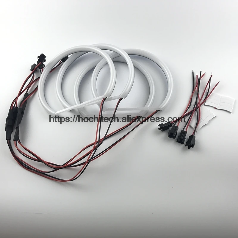 HochiTech для 2007-14 Chevrolet Silverado 1500 2500 3500 ультра яркий молочный Белый Halo свет автомобильный, smd-индикатор angel eyes Halo Кольцо Комплект