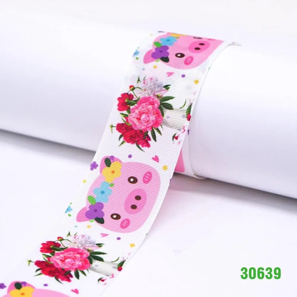 30639 DIY ремесло поставляет мультфильм персонаж напечатанный grosgrain ленты, атласная лента 50 ярдов. 30606 - Цвет: 30639