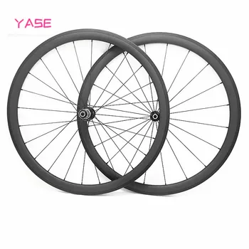 

YASE 700c wheelset carbon 38x23mm carbon wheelset 700c clincher Powerway R51 pillar 1420 road bike wheels laufradsatz