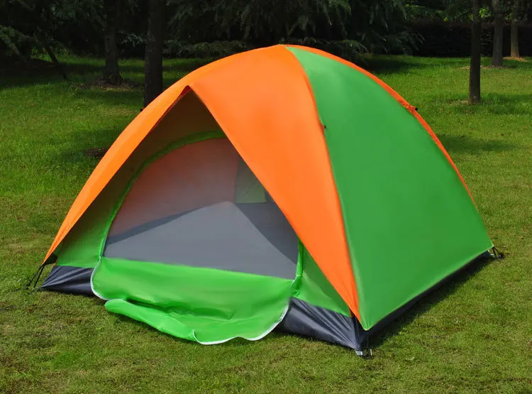 

Outdoor Tent Or More People Camping Outing Double Door 3-4 People Water Resistant Mountaineering Camping Tent