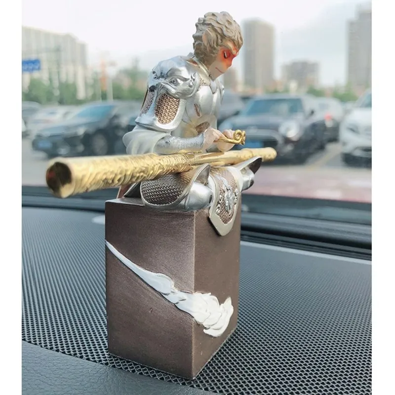 Китайский Сон Гоку статуя борьбы с Буддой Обезьяна Король искусства скульптура FRP ремесла автомобиля интерьерный Дисплей украшения R2993