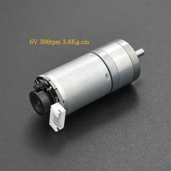 Шифратор Холла металла dc мотор шестерни 1:20 6V 300rpm 3.6Kg.cm робот Мобильная платформа мотор шестерни