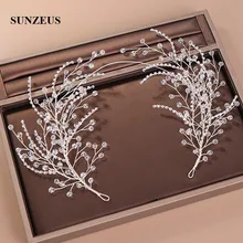 Горяч-продавая повязка на голову с кристаллами для вечерние свадебные свадебная повязка на голову цепи брак аксессуары SQ424