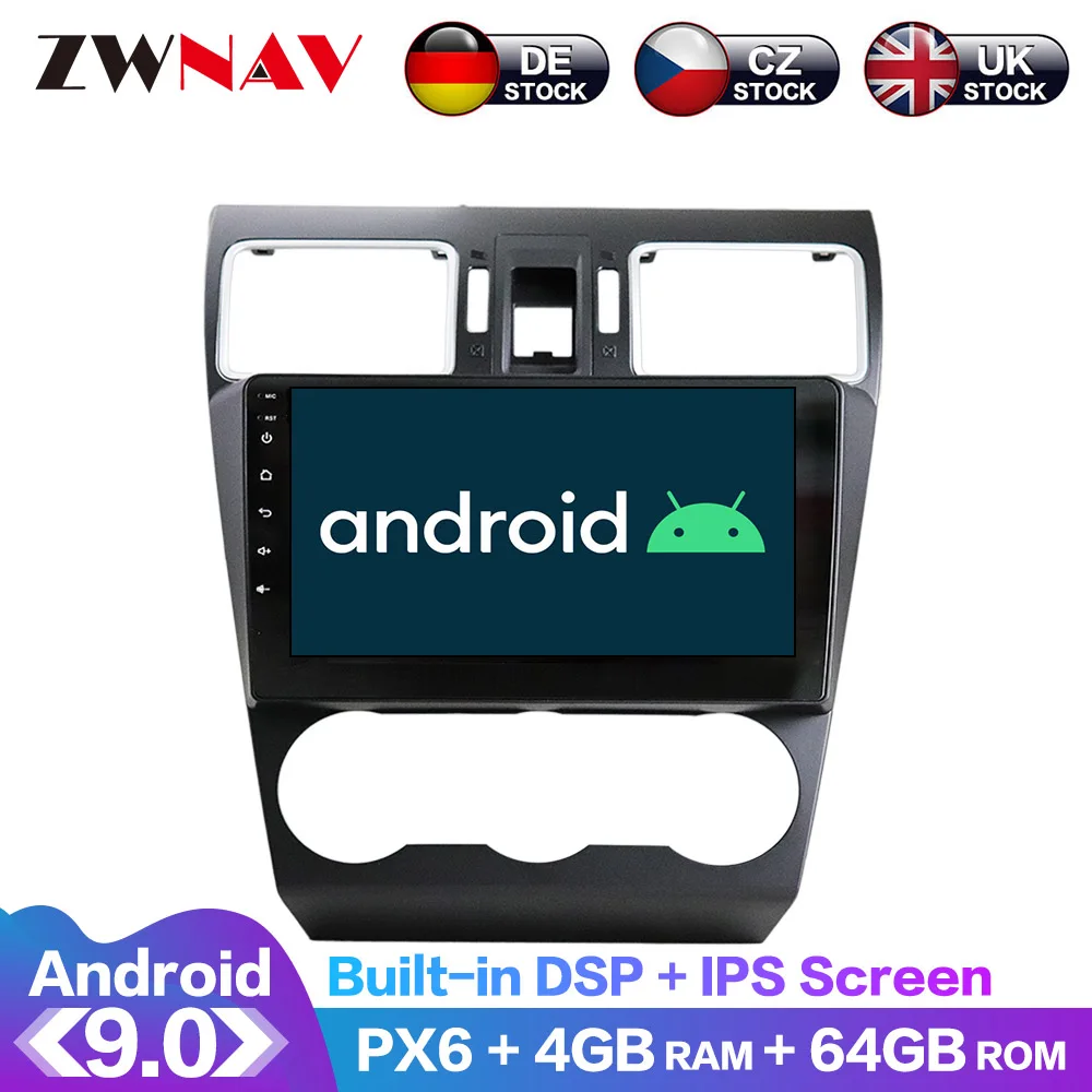 

For Subaru Forester 2015-2017 2018 Android IPS Screen PX6 DSP Car No DVD GPS Multimedia Player Head Unit Radio Navi Audio Stereo