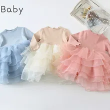 Детское платье; 20 весенних новых комбинированных платьев принцессы; Пышное детское платье средней длины для девочек; вечерние платья для девочек на свадьбу