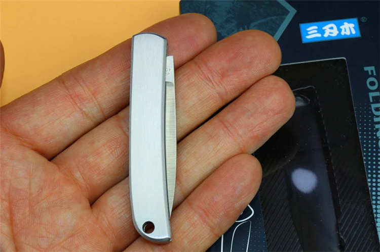 SANRENMU 4065 мини нож-брелок для ключей карманный нож инструменты для выживания разблокировка складной нож для кемпинга и охоты