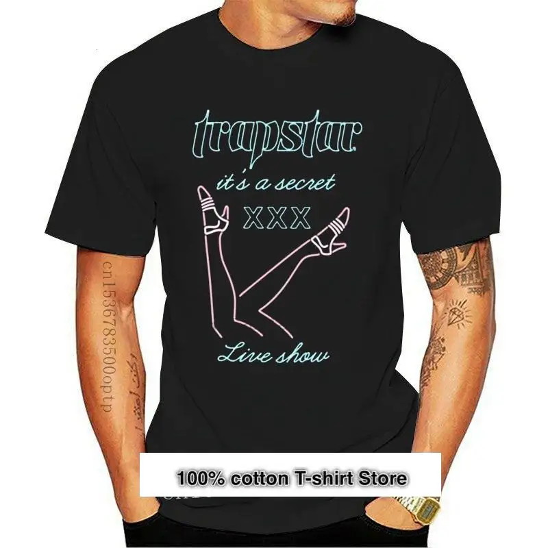Camiseta de манга corta Trapstar London Midnight Lights Ss19 negra S M L Xl Bnwt Vestido Round Do | Мужская одежда