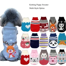 

Pet Dog Sweater Classic Warm Dog Clothes Puppy Pet Cat Clothes Sweater Coat Winter Fashion Soft Small Dogs Dog Clothing Supplies