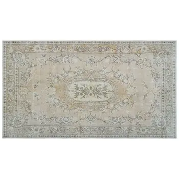 

Handmade Beige Vintage English English Area Rug 139x246 Cm-4'7''X8'1''