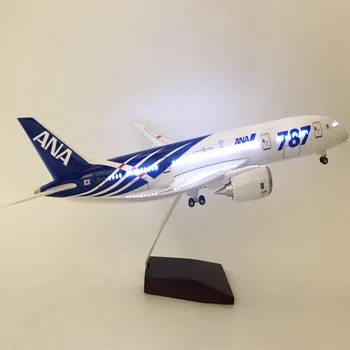 

ANA 787 Illuminated Airplane Model Decoration Furniture Ornaments Simulation Airplane Model Airplane Model Children Birthday Gif