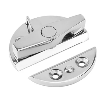 

Box For Yacht Hatch Lock Cabin Boat Hardware Durable Buckle Door Clasp Round Accessories Corrosion Resistant Stainless Steel
