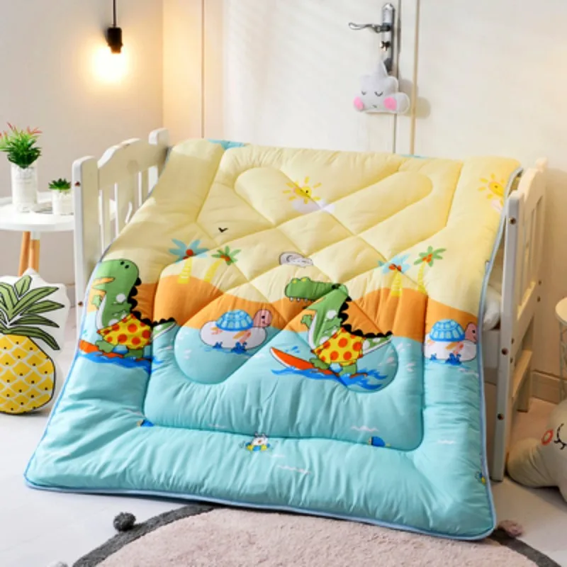 1.2kg Spring Autumn Полиэстер милый мультфильм медведь Розовая пантера Весна Осень Зима 120x150 см Стёганое одеяло для детей мальчиков девочек Детская кровать 0,6 m 1,0 m - Цвет: 1.2kg Spring Autumn