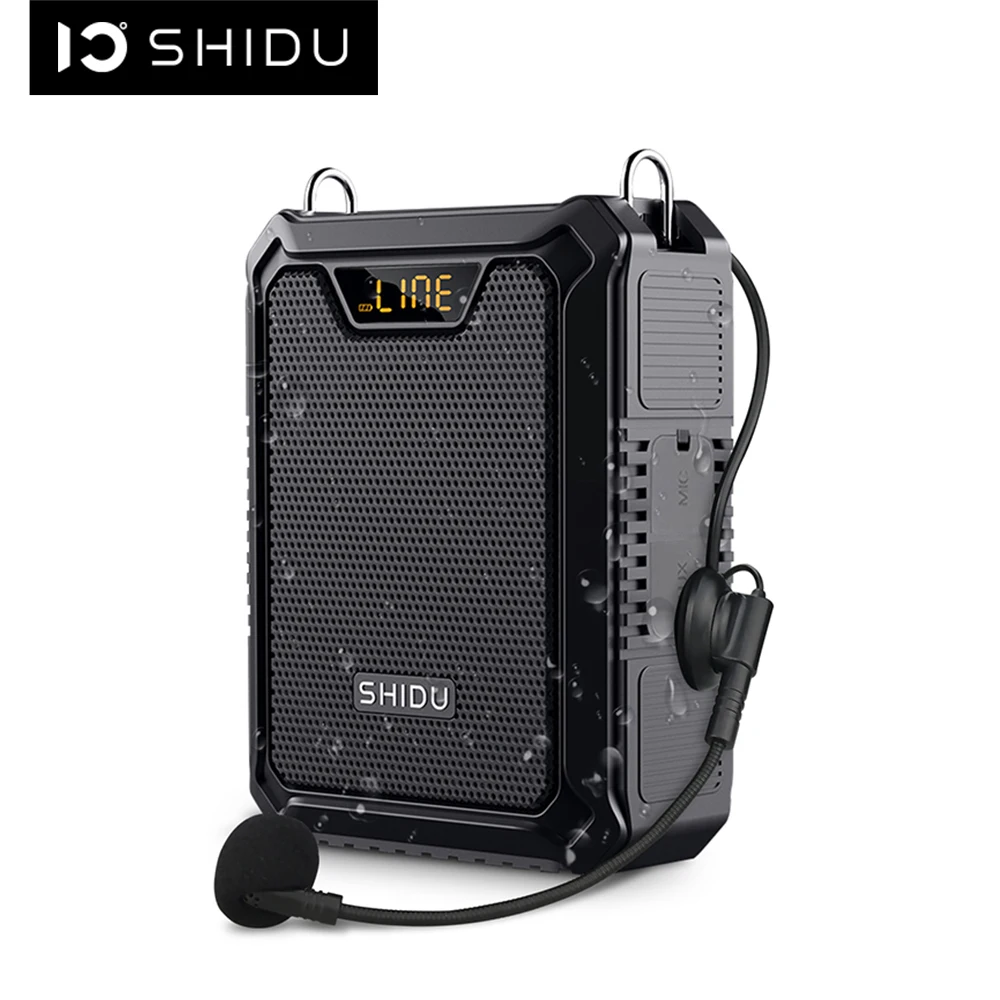 SHIDU 30W Portable IPX6 Waterproof Voice Amplifier with Wired