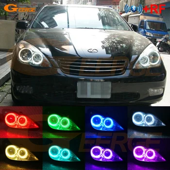 

For Toyota Windom MCV30 2001 2002 2003 Excellent RF remote Bluetooth APP Multi-Color Ultra bright RGB LED Angel Eyes kit