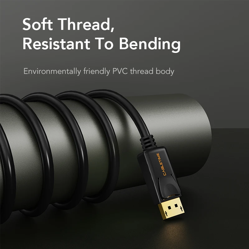 Кабель CABLETIME Mini Display Port to Cable 4K 60HZ Thunderbolt DP For Macbook C052|Кабели VGA| |