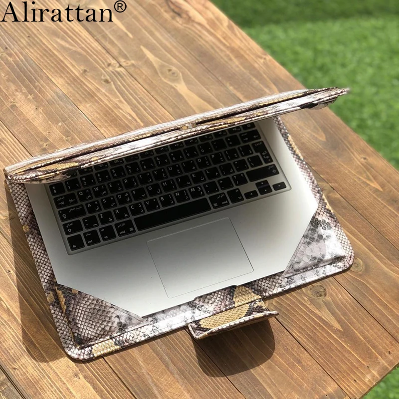 Alirattan новая сумка для ноутбука чехол 13 дюймов держатель Macbook змея Страус