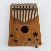 17 клавиш калимба, твердый корпус bambo «пианино для больших пальцев» музыкальный инструмент Kalimba аксессуары с звукоснимателем