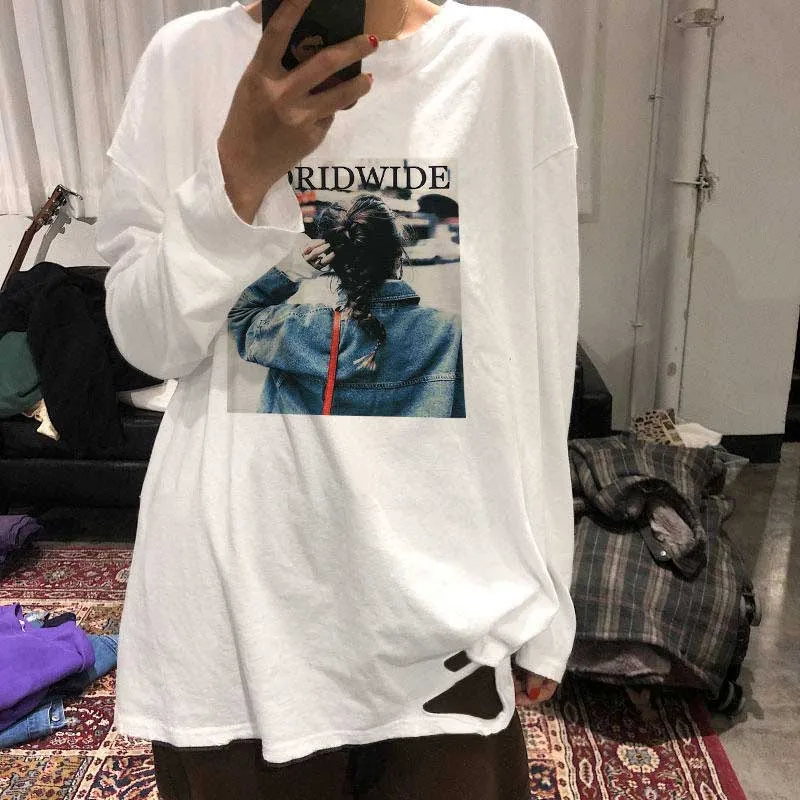 NiceMix Новинка Зима Осень Harajuku Забавный костюм с детскими рисунками для женщин пуловеры флисовые толстовки свободный женский свитер Ar