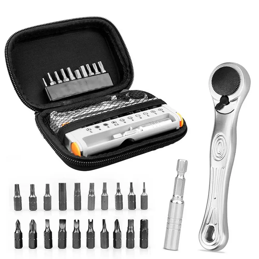 

Multifunction Bicycle Wattle Wrench Remover Tire Puncture Bike Repair Tool Kit Glueless Tire Lever with Portable Storage Bag