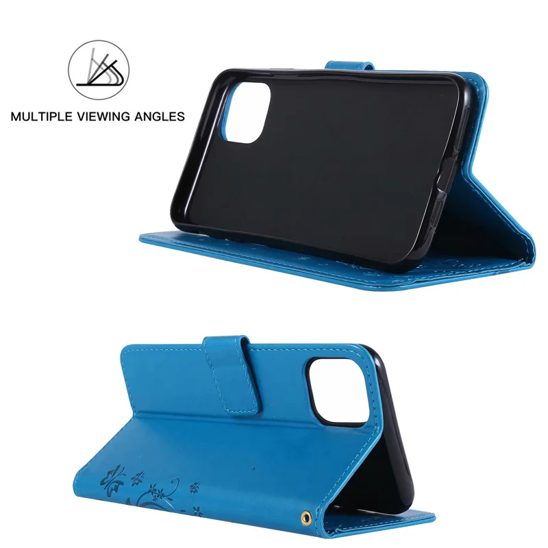 Роскошный кожаный чехол-бумажник с рисунком бабочки для iPhone 11 8 Plus XR X Phone Capa для iPhone 11 Pro Max 6S