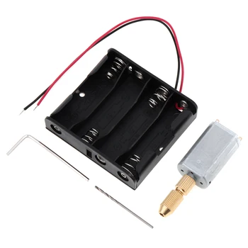 

Mini DC 6V PCB Electric Motor Hand Drill DIY Drilling Machine with 1.3mm Twist Drill Bit for Plastic Wood Hole Power Tools