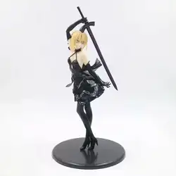 Аниме Fate Grand заказ сексуальная фигурка девушки Altria Pendragon черный костюм Ver. ПВХ фигурка модель игрушки кукла подарок