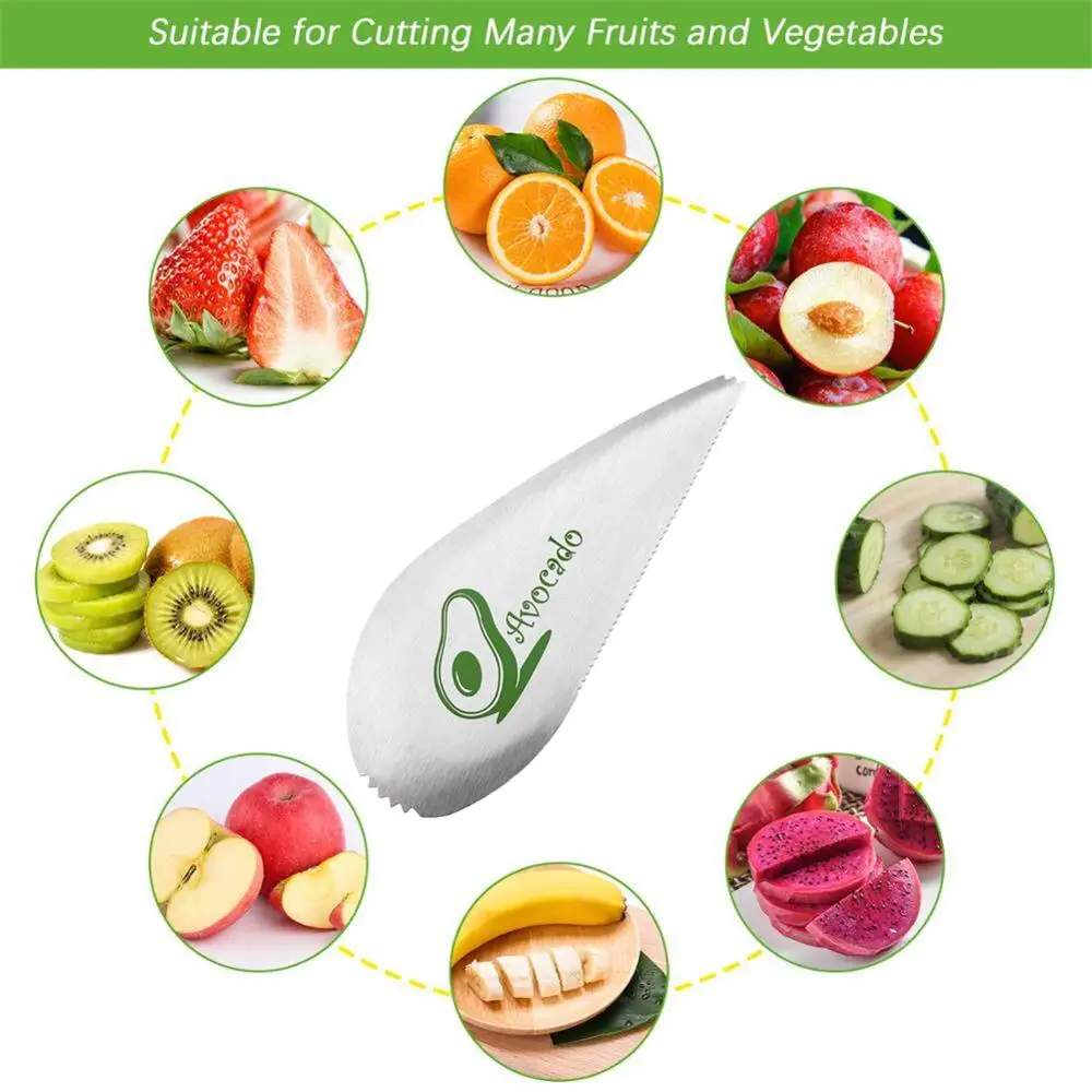 

Avocado Slicer& Stainless Steel 3 in 1 Avocado Slicer Tool for Dig Vegetable Fruit Avocado Toast and Guacamole Kitchen Tools