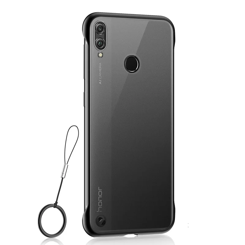 Бескаркасный чехол для Huawei Honor 8x прозрачный матовый 8 x Силиконовый