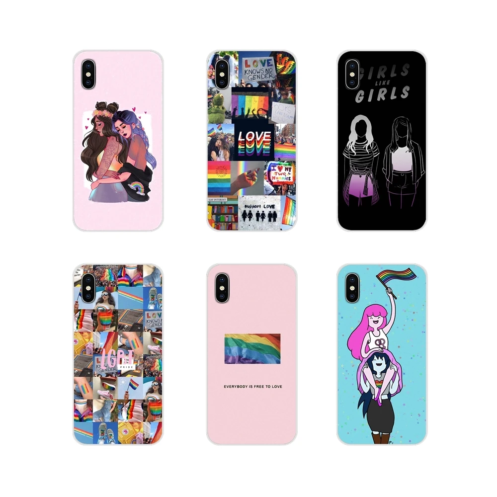 Чехол для Huawei G7 G8 P8 P9 P10 P20 P30 Lite Mini Pro P Smart Plus 2017 2018 2019 геев лесбиянок ЛГБТ радуга