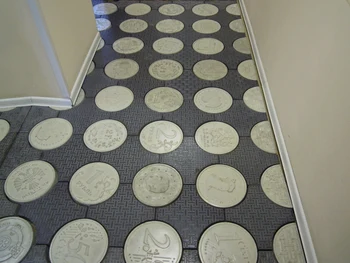 

NEW Plastic Molds for Concrete Paving Slabs Wall Stone Cement Tiles "Money World" Paving Slabs Plastic molds BEST PRICE