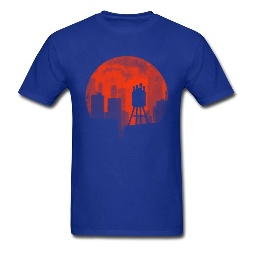Four_Ninjas_8231 Pure Cotton Tshirts for Men Short Sleeve Tops Tees Brand New Summer/Autumn Round Neck T-shirts 3D Printed Four_Ninjas_8231 blue