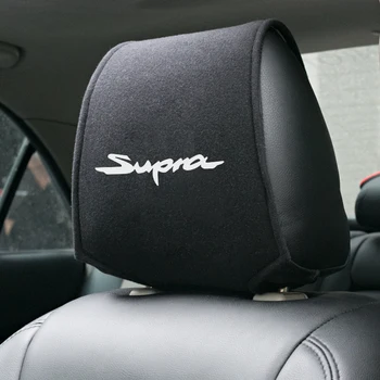 

1PCS Hot car headrest cover fit for Toyota Supra mk3 mk4 RAV4 Yaris Camry Avensis Accessories