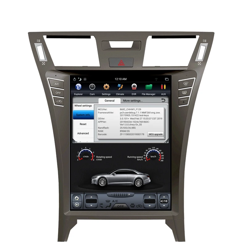 Clearance NAVITOPIA 12.1inch Vertical Screen Tesla Android 7.1 Car GPS Navigation for Lexus LS460 Car DVD Multimedia Player 5