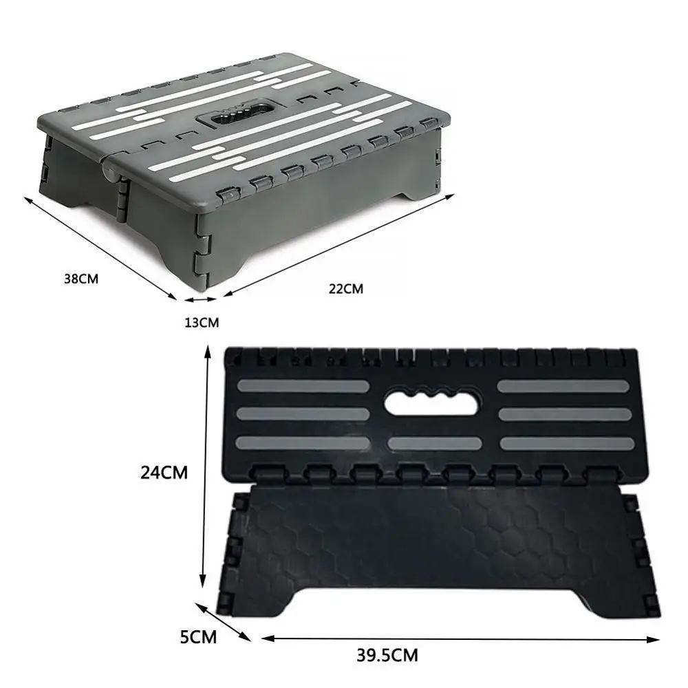 Portable Folding Step Platform Car Height Boost Elder Adult Kid Child Locks Into Place Non Slip Furniture Step Stool