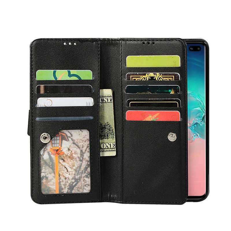 Кожаный чехол-книжка кошелек с блестками чехол для Samsung Galaxy S8 S9 S10 5G S10e Note 9 8 A6 A8 A7 J4 J6 плюс A30 A70 A50 чехол