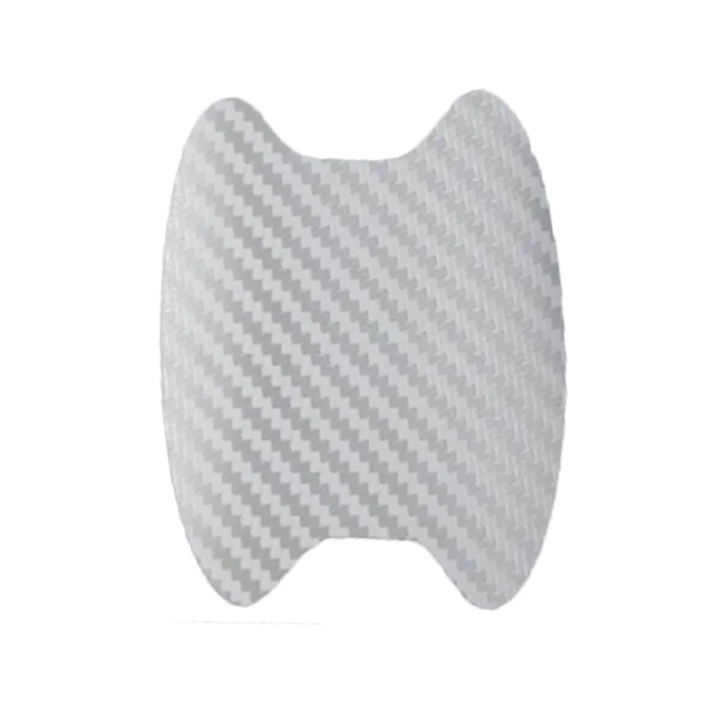4 Pcs Universal Carbon Fiber Auto Car Door Handle Stickers Scratches Resistant Cover Auto Handle Protection Film Car Stickers
