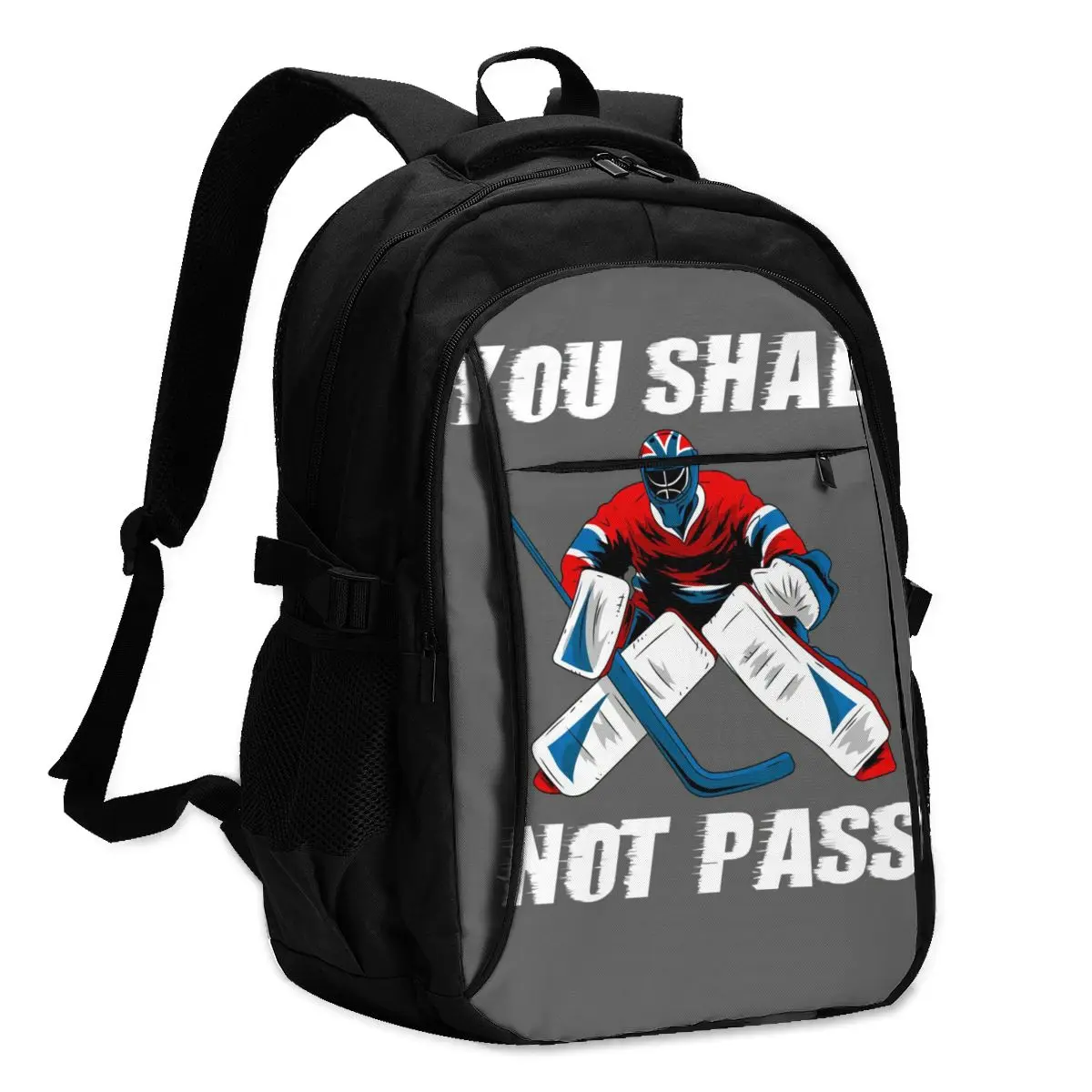 FieldHockeyBackpacksFemalePrintStylishBackpackChargingUSB