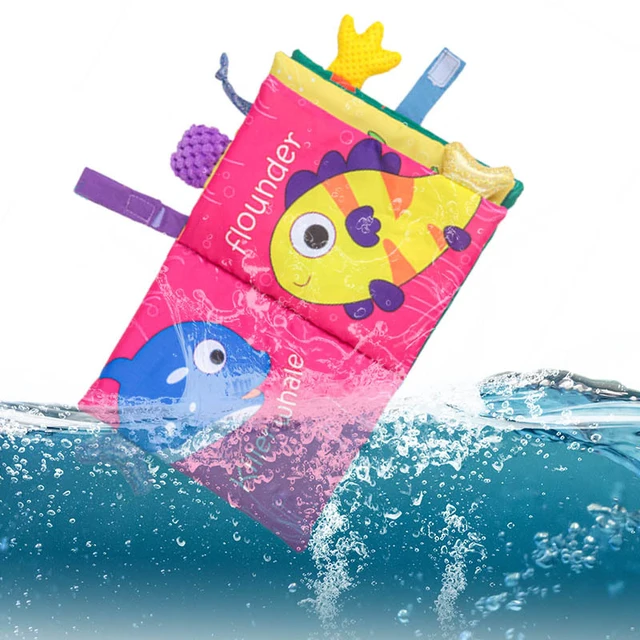 Kid Baby Books Toys Touch and Feel Crinkle Cloth Books for Babies Infants Early Development Interactive Car & Stroller Soft Toys 6