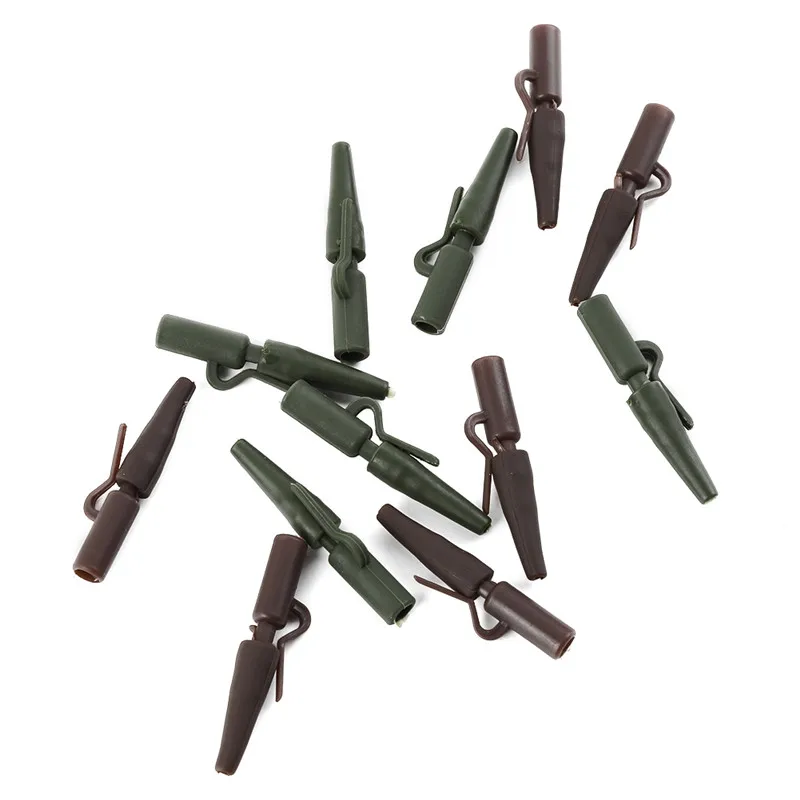 

50Pcs/Set Fishing Rig Safety Sleeves Lead Clips Slide Rigs Fishing Buffer Bead Sleeves Protect Fish Tackle Accessories