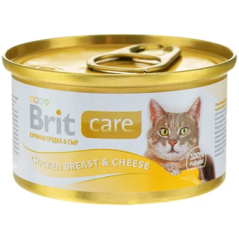 

BRIT BRIT CARE CAT CHICKEN BREAST & CHEESE for adult cats with chicken and cheese 80 gr