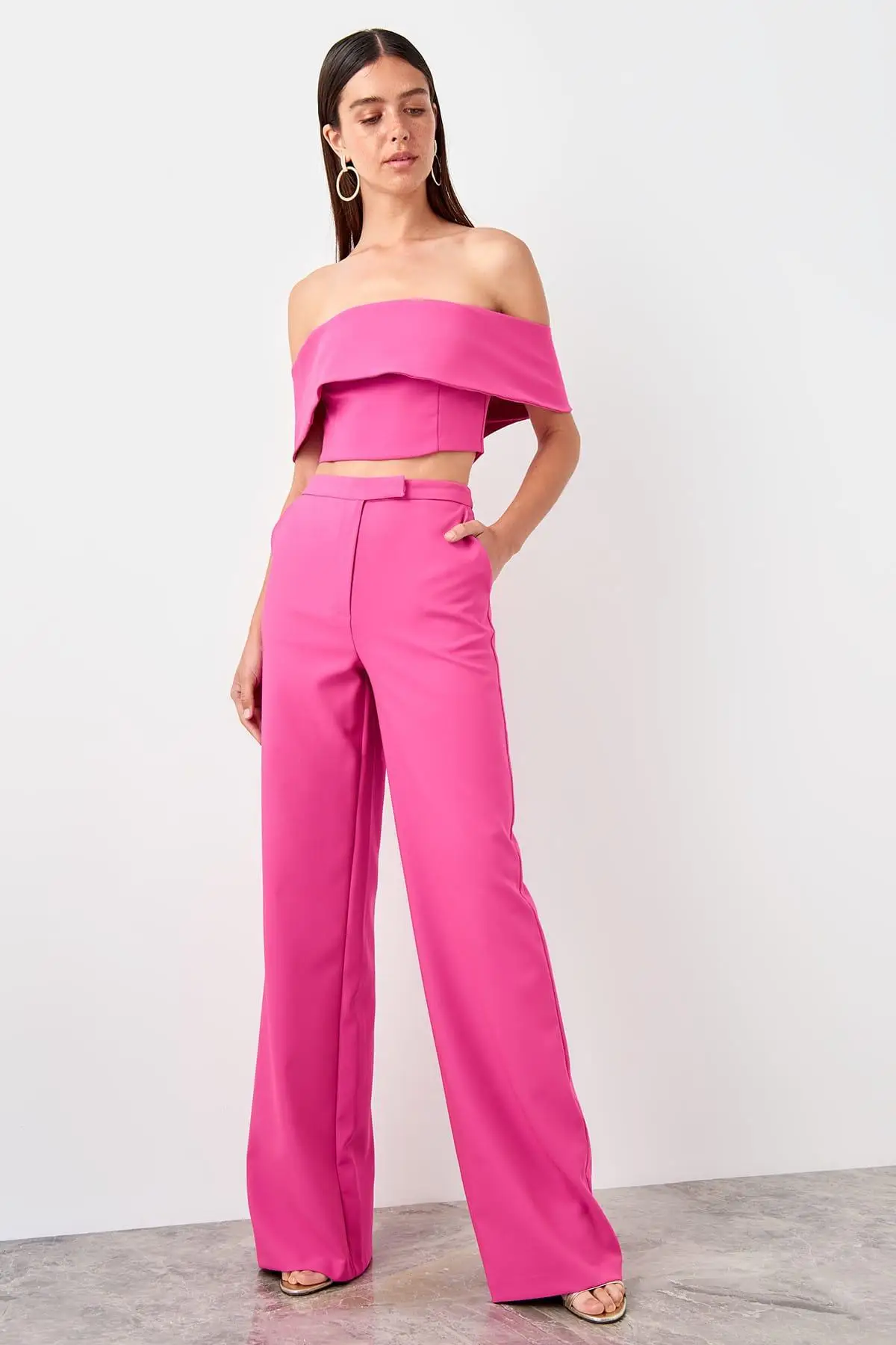 

Trendyol Fuchsia Cigarette Pants TPRSS19PL0145