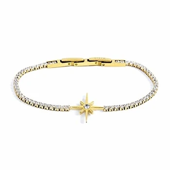 

BRACCIALE MARLU TENNIS PENDENTE ROSA DEI VENTI PVD ORO 33BR0012G